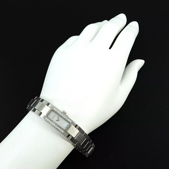 Gucci Diamond Watch Women Rectangular Stainless Steel Quartz Timepieces 3900L - Picture 14 of 14